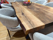 Mountain Walnut Live Edge Dining Table