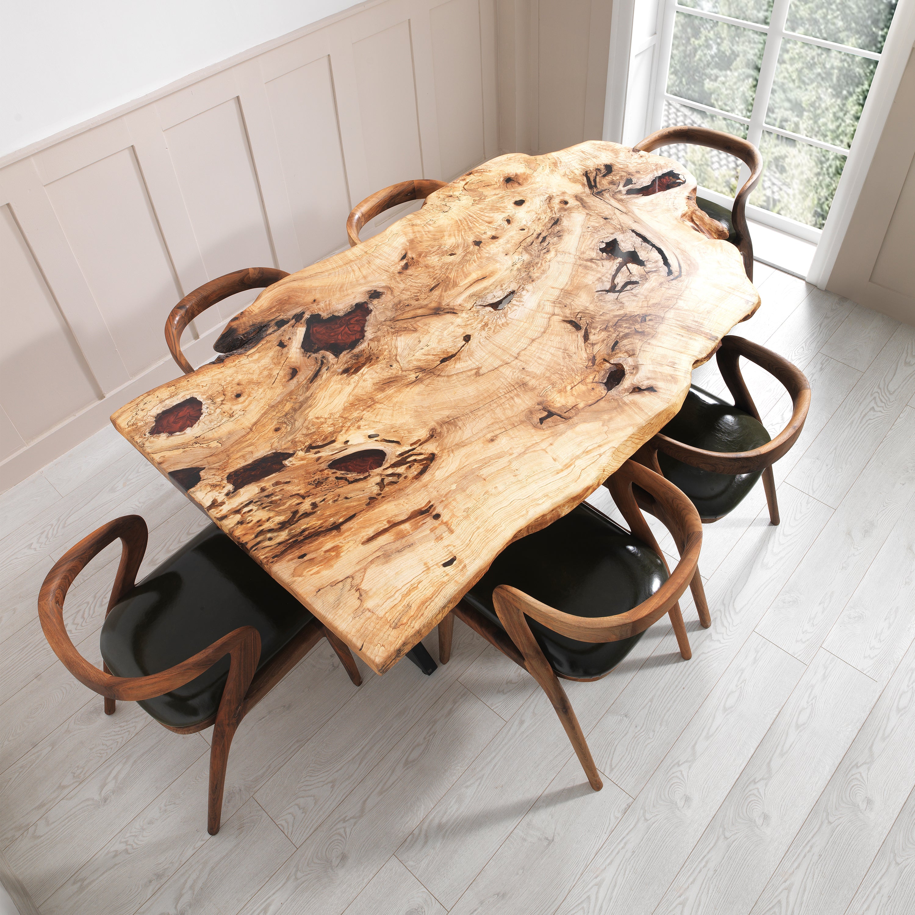 Pacific Epoxy Dining Table & Live Edge Dining Table