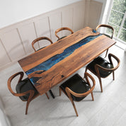 Sierra Epoxy River Table & Resin Dining Table