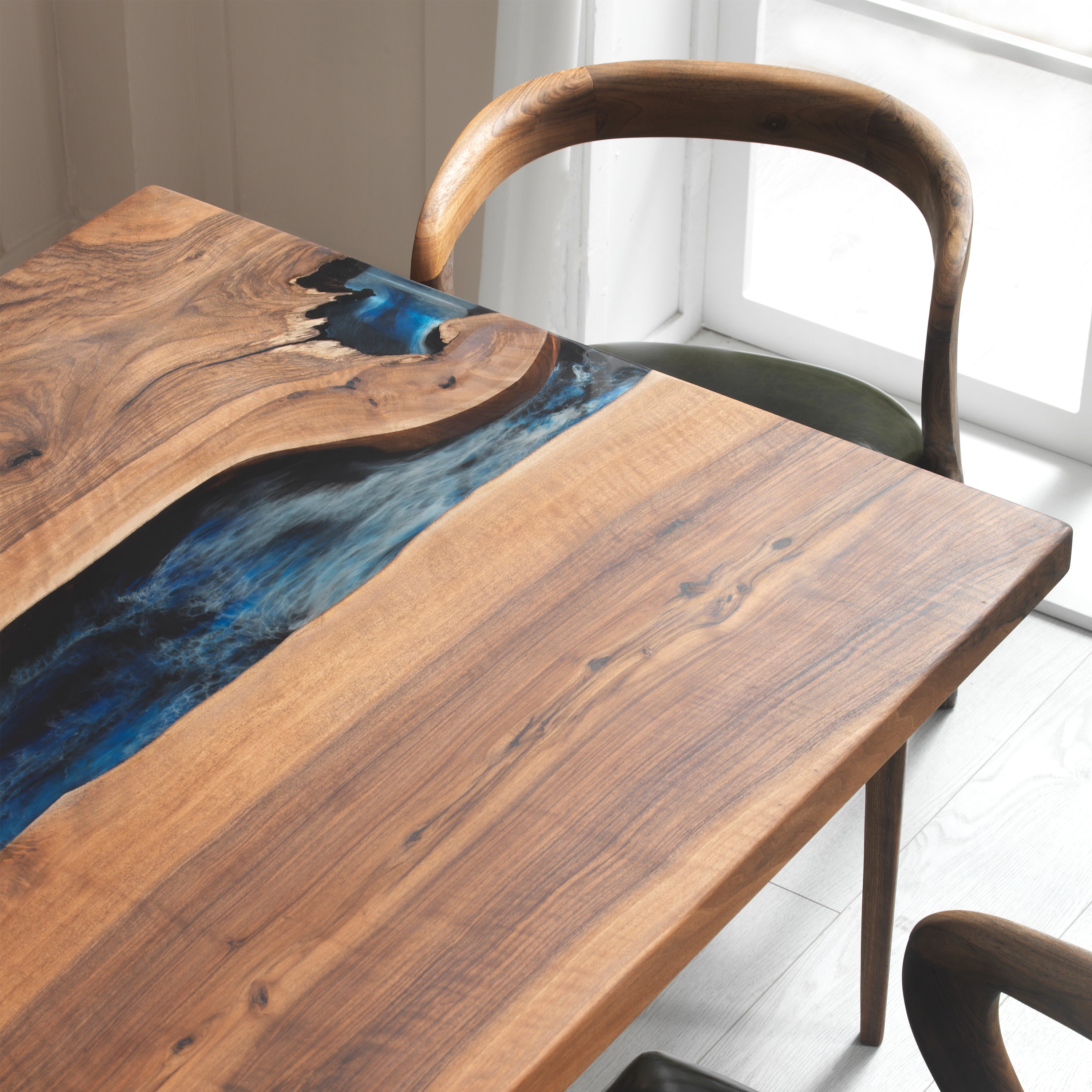 Sierra Epoxy River Table & Resin Dining Table