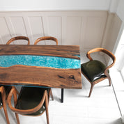 Cascade Epoxy River Table & Resin Dining Table