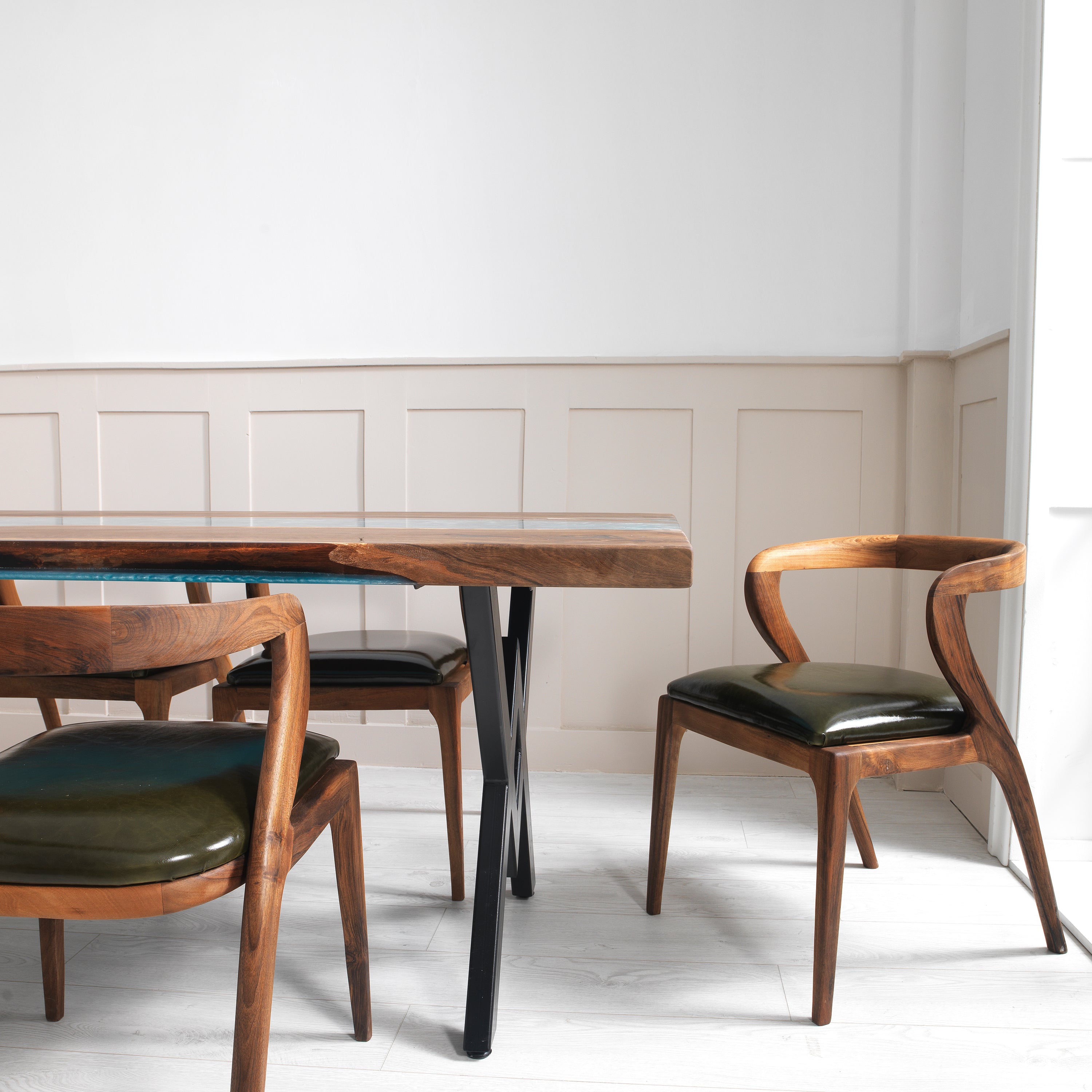 Cascade Epoxy River Table & Resin Dining Table