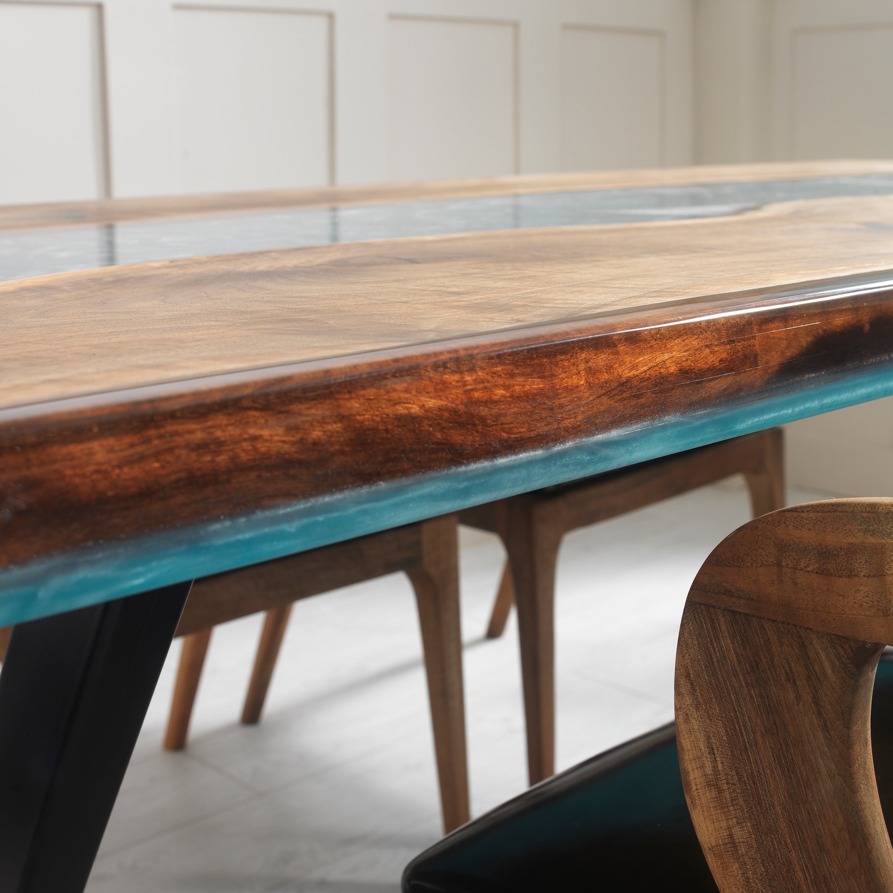 Cascade Epoxy River Table & Resin Dining Table