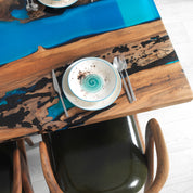 Oasis Epoxy River Table & Resin Dining Table