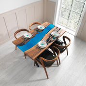 Oasis Epoxy River Table & Resin Dining Table