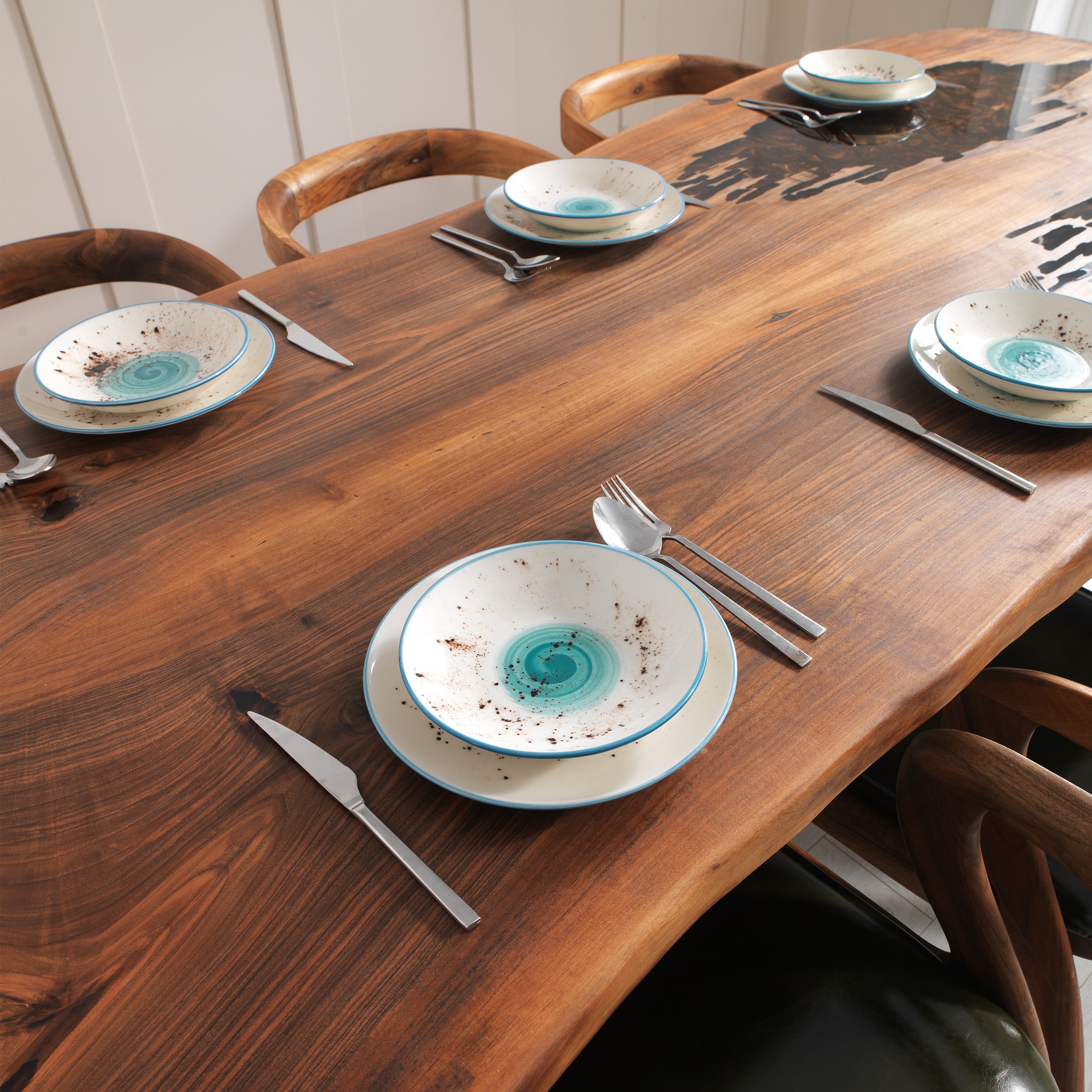 Alpine Epoxy River Table & Resin Dining Table