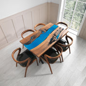 Oasis Epoxy River Table & Resin Dining Table