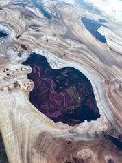 Canyon Epoxy River Table & Live Edge Dining Table