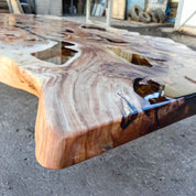 Canyon Epoxy River Table & Live Edge Dining Table