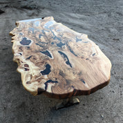 Canyon Epoxy River Table & Live Edge Dining Table
