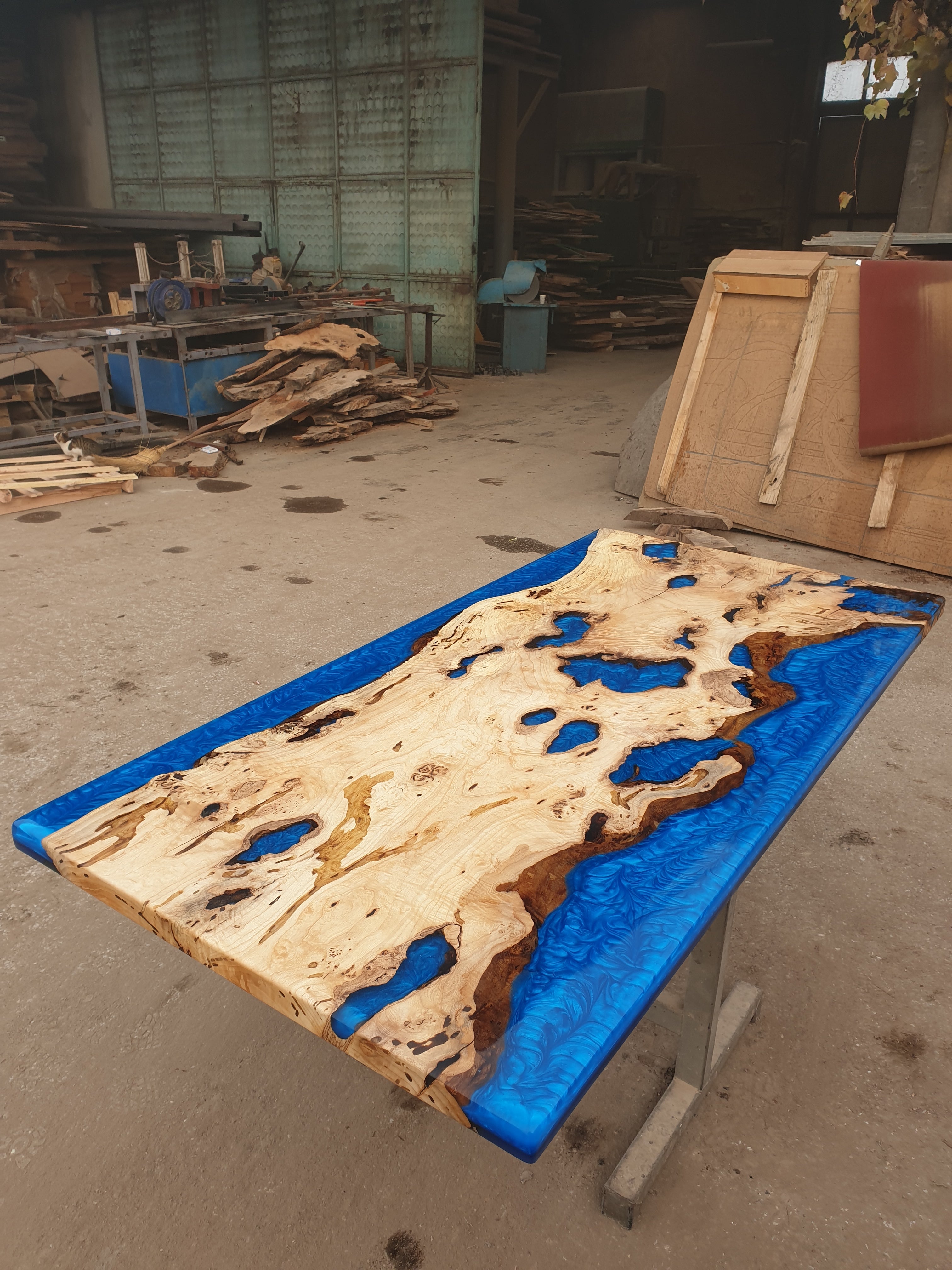 Glacier Epoxy Dining Table & Epoxy Dining Table