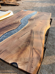 Lagoon Epoxy River Table & Resin Dining Table