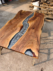 Lagoon Epoxy River Table & Resin Dining Table