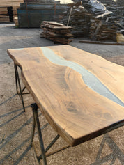 Lagoon Epoxy River Table & Resin Dining Table