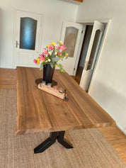 Bayou Walnut Live Edge Dining Table