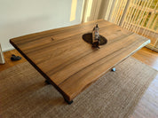 Bayou Walnut Live Edge Dining Table