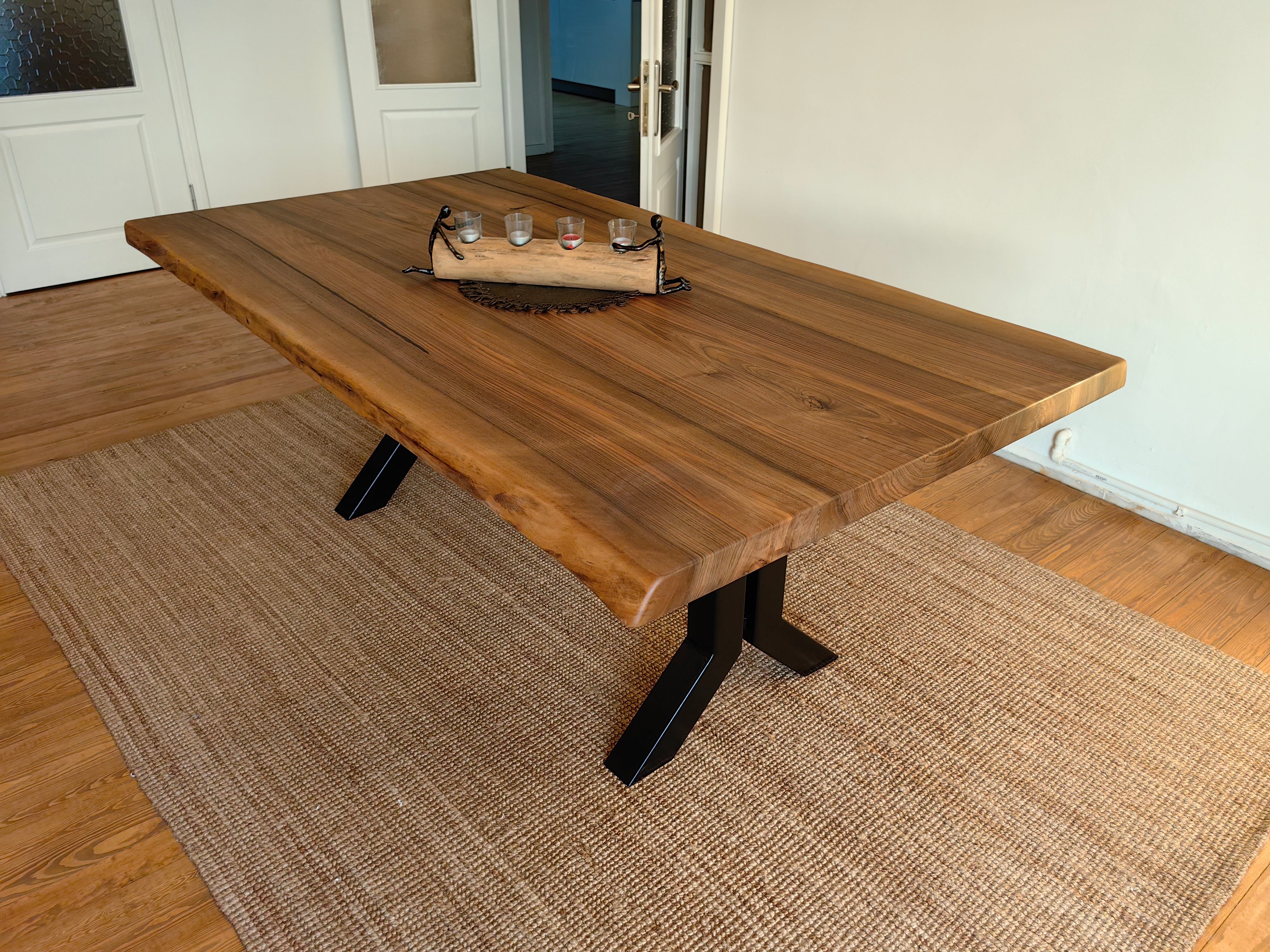 Bayou Walnut Live Edge Dining Table