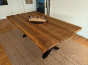 Bayou Walnut Live Edge Dining Table