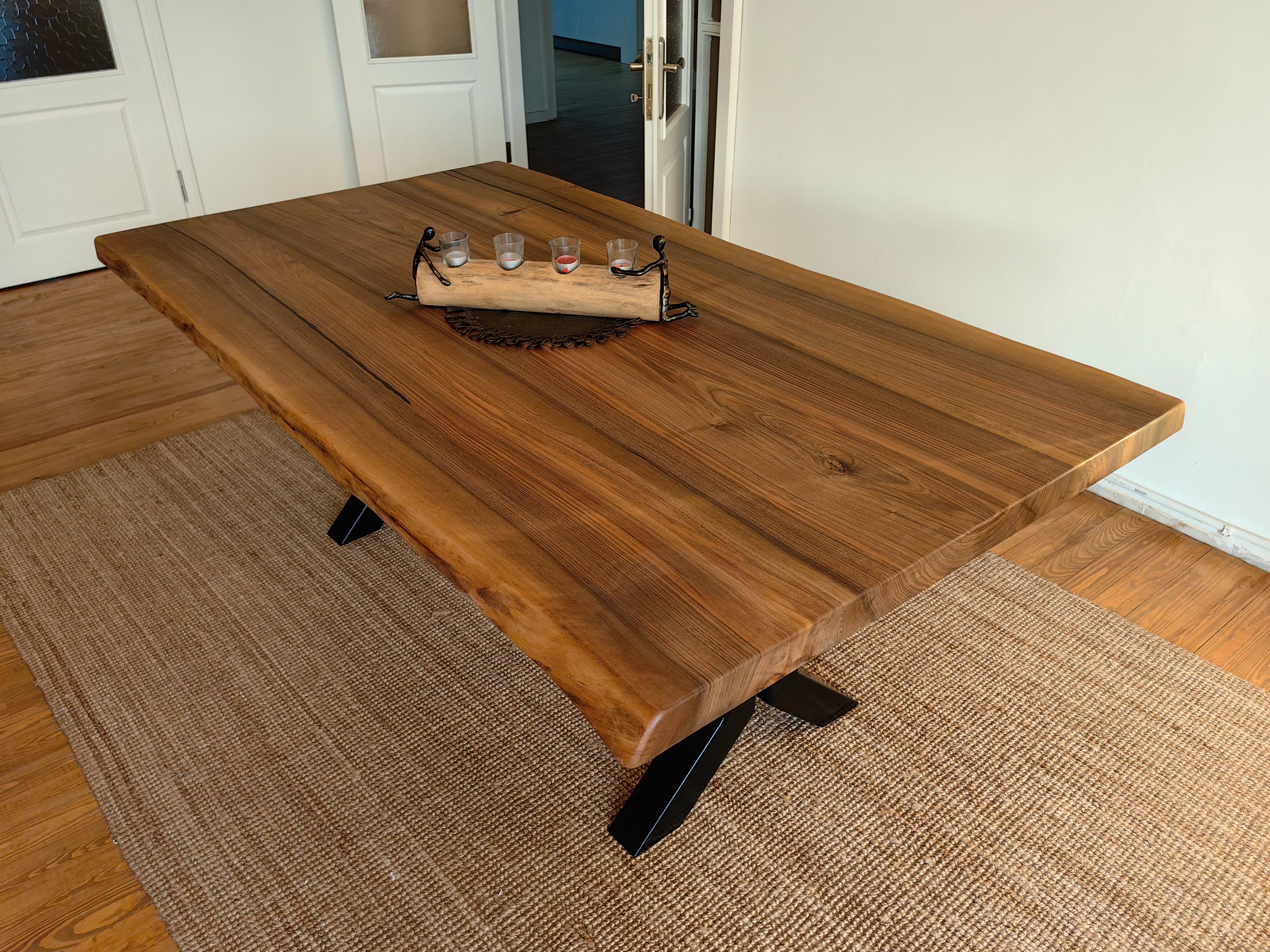 Bayou Walnut Live Edge Dining Table