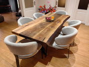 Mountain Walnut Live Edge Dining Table