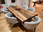 Mountain Walnut Live Edge Dining Table