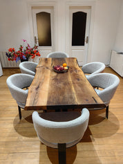 Mountain Walnut Live Edge Dining Table