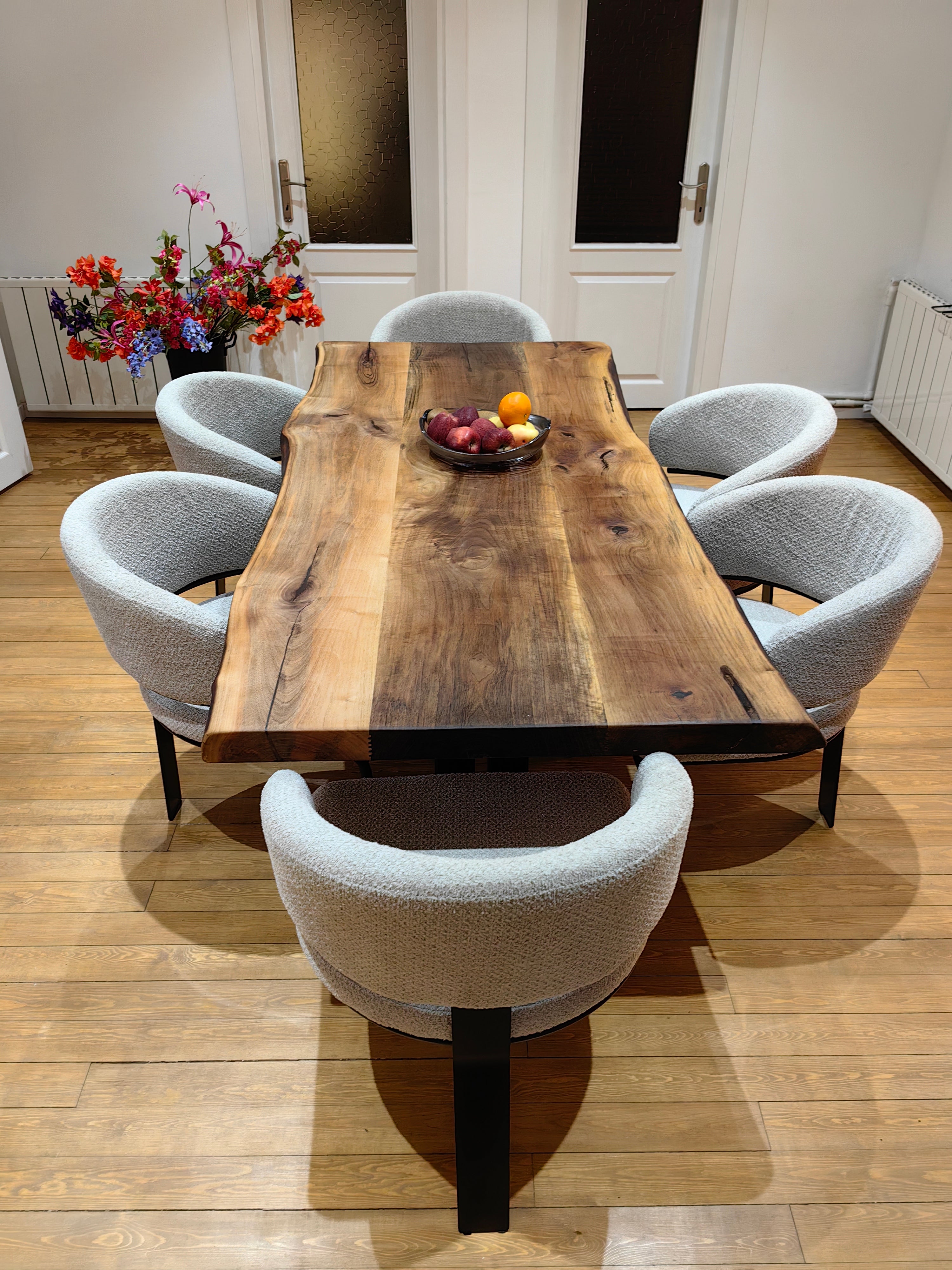 Mountain Walnut Live Edge Dining Table