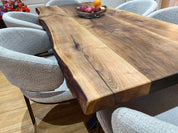 Mountain Walnut Live Edge Dining Table