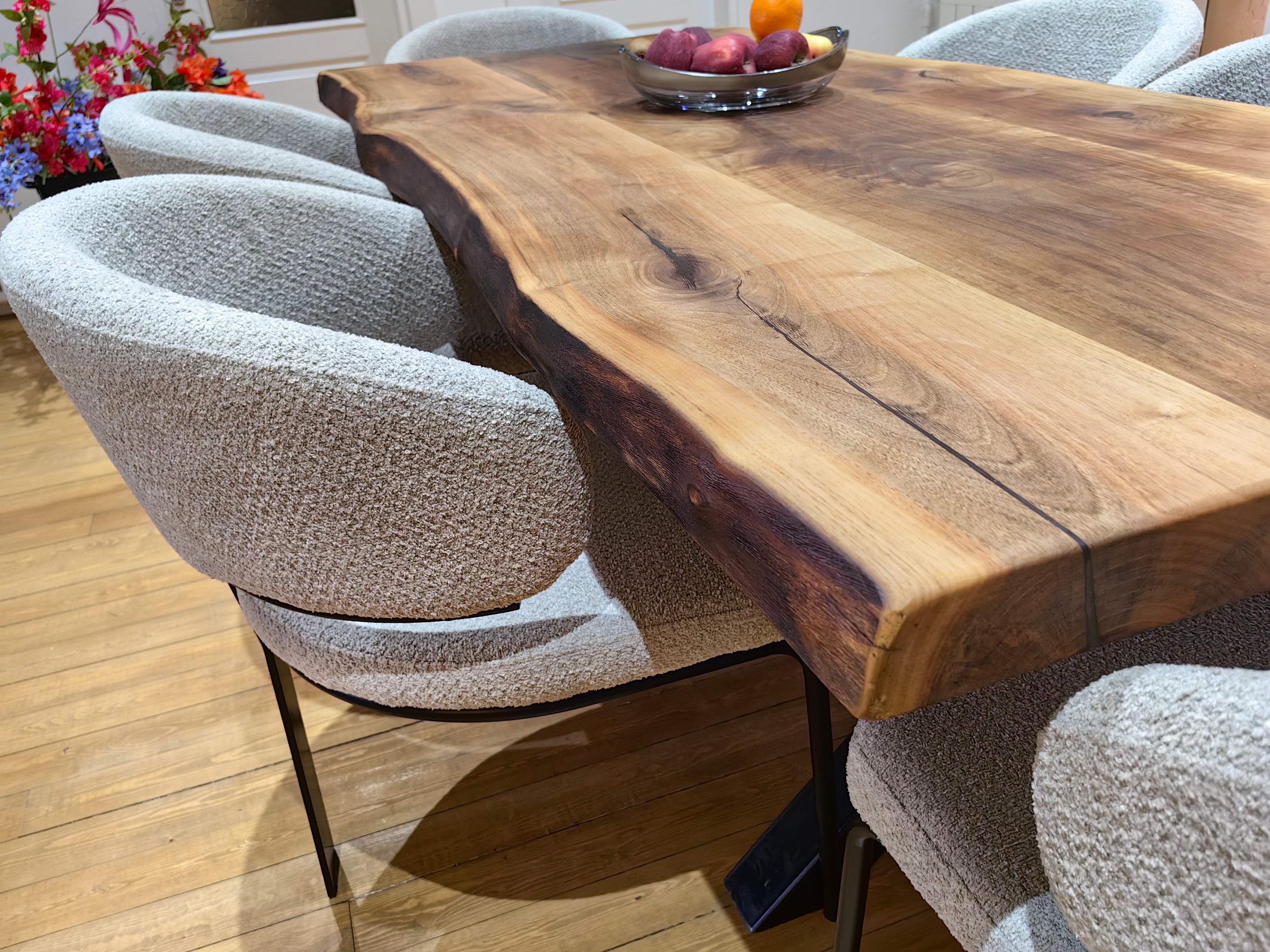 Mountain Walnut Live Edge Dining Table