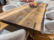 Mountain Walnut Live Edge Dining Table