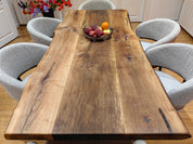 Mountain Walnut Live Edge Dining Table