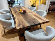 Mountain Walnut Live Edge Dining Table