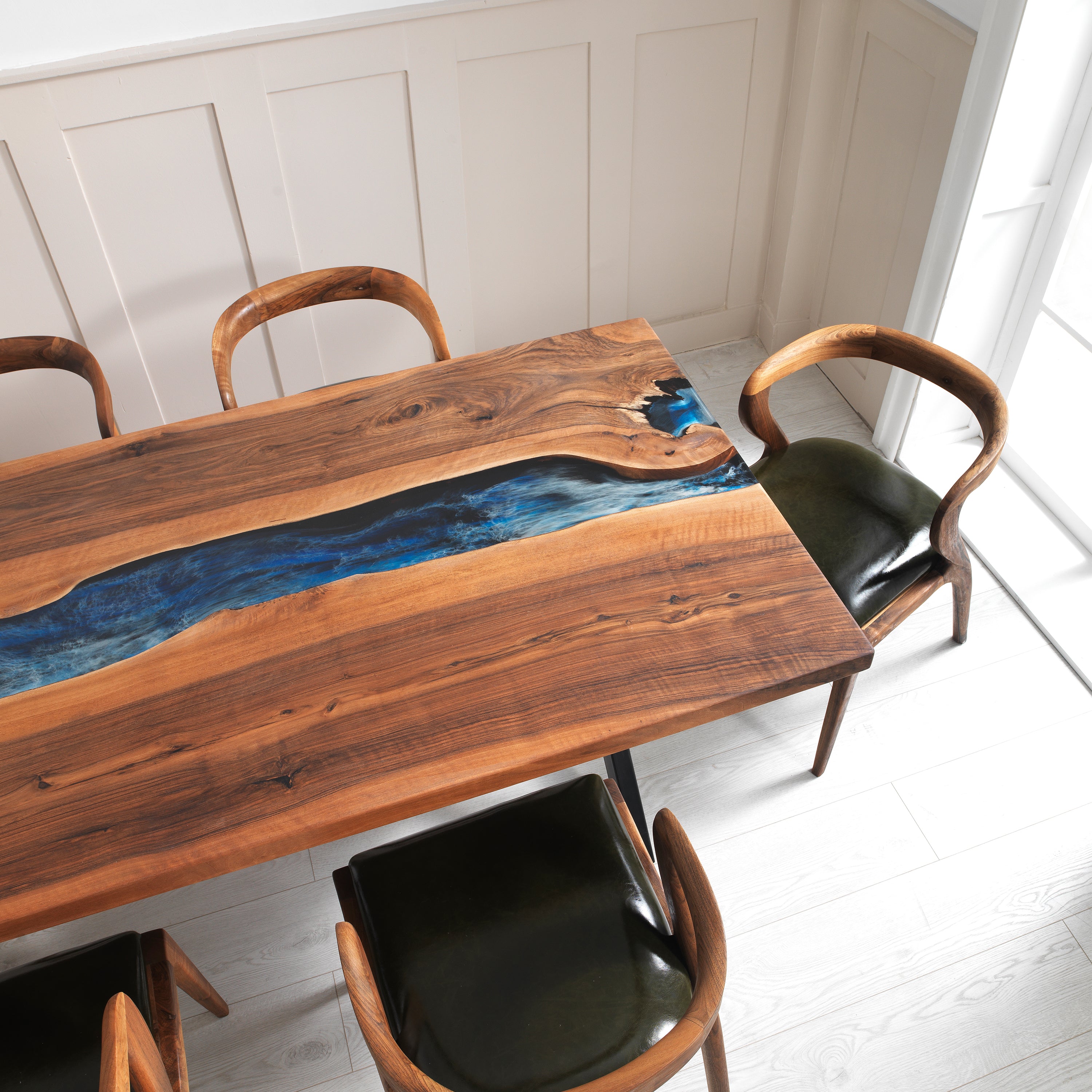 Sierra Epoxy River Table & Resin Dining Table