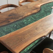 Aurora Epoxy River Table & Resin Dining Table