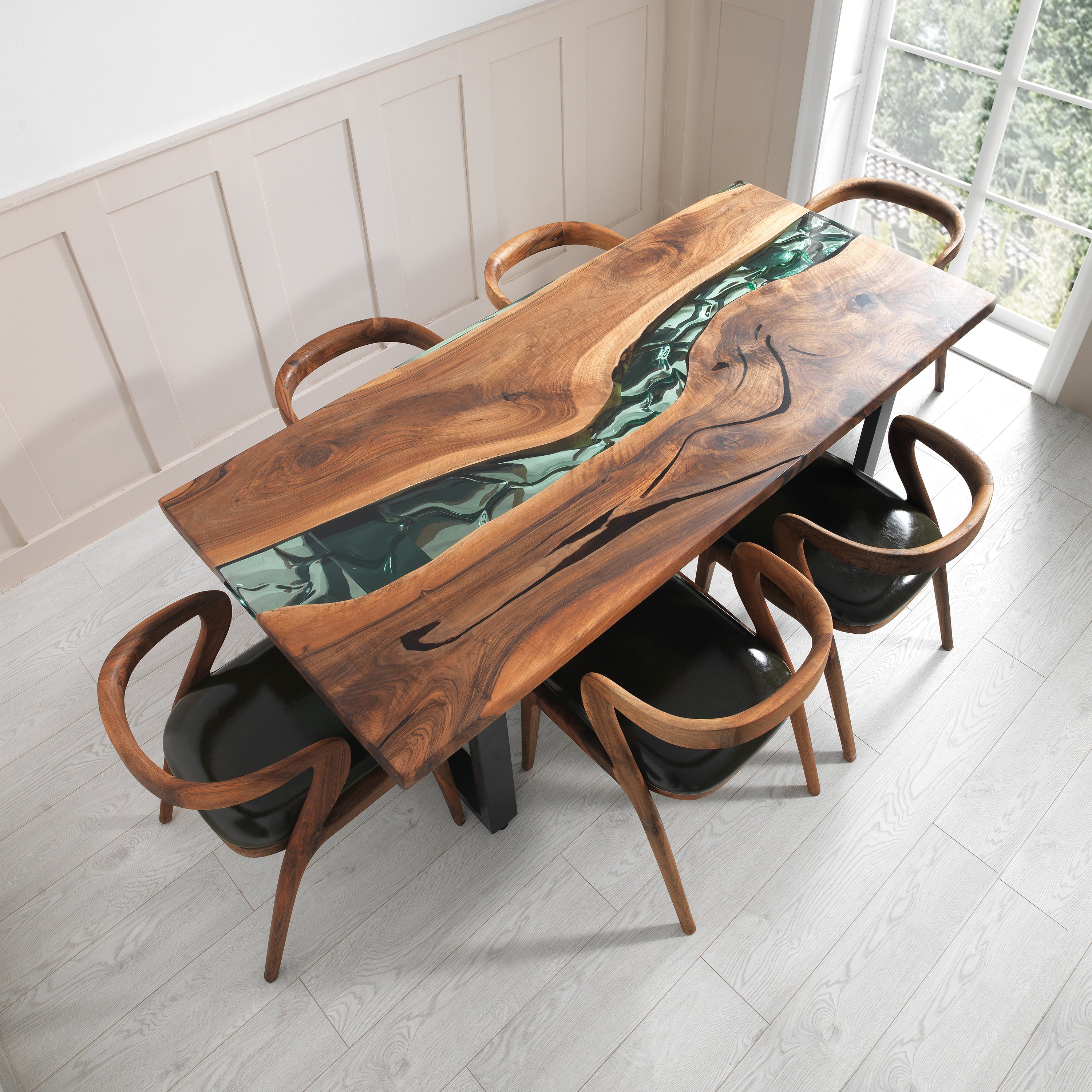 Savannah Epoxy River Table & Resin Dining Table