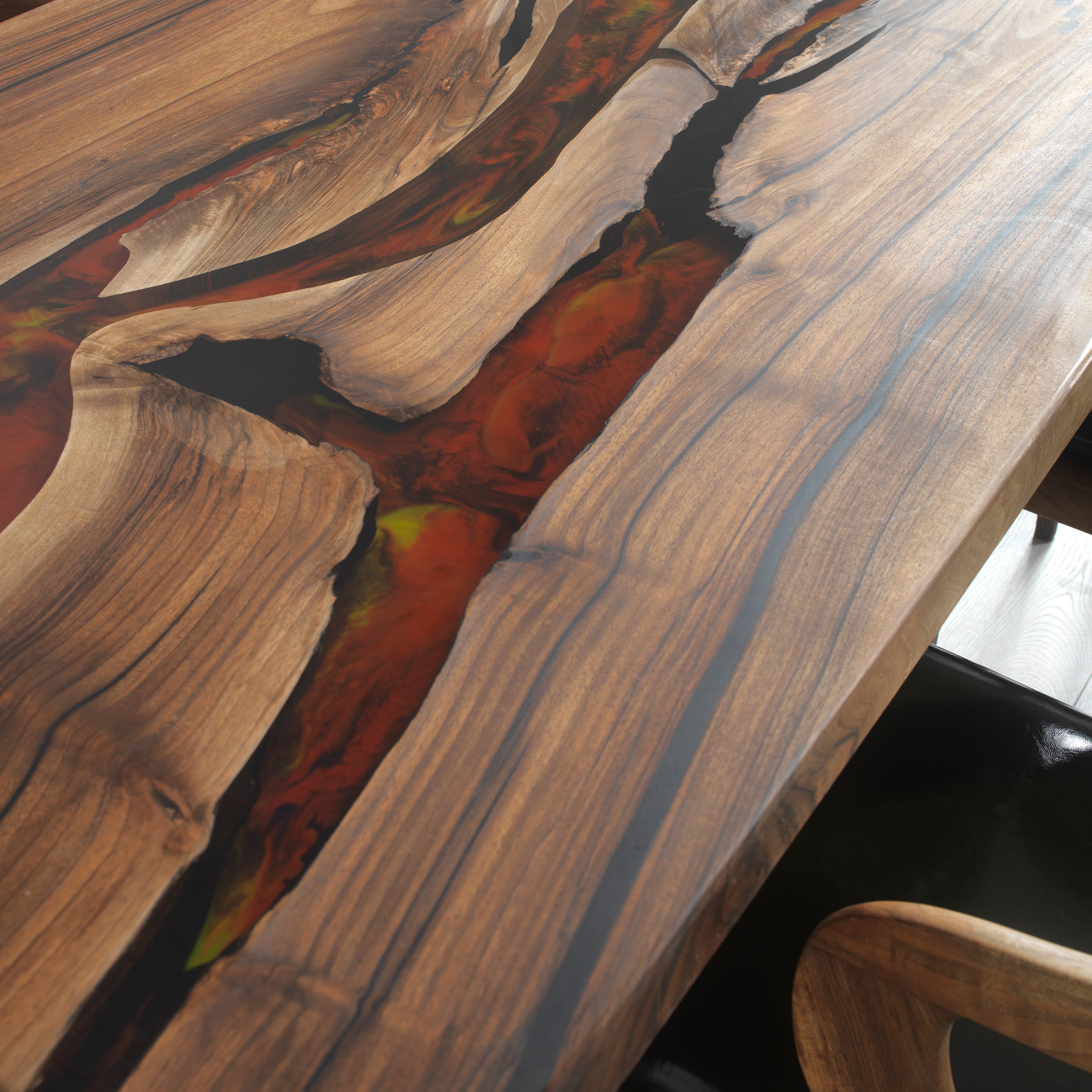 Everest Epoxy River Table & Resin Dining Table