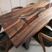 Everest Epoxy River Table & Resin Dining Table