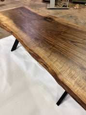 Prairie Walnut Live Edge Dining Table