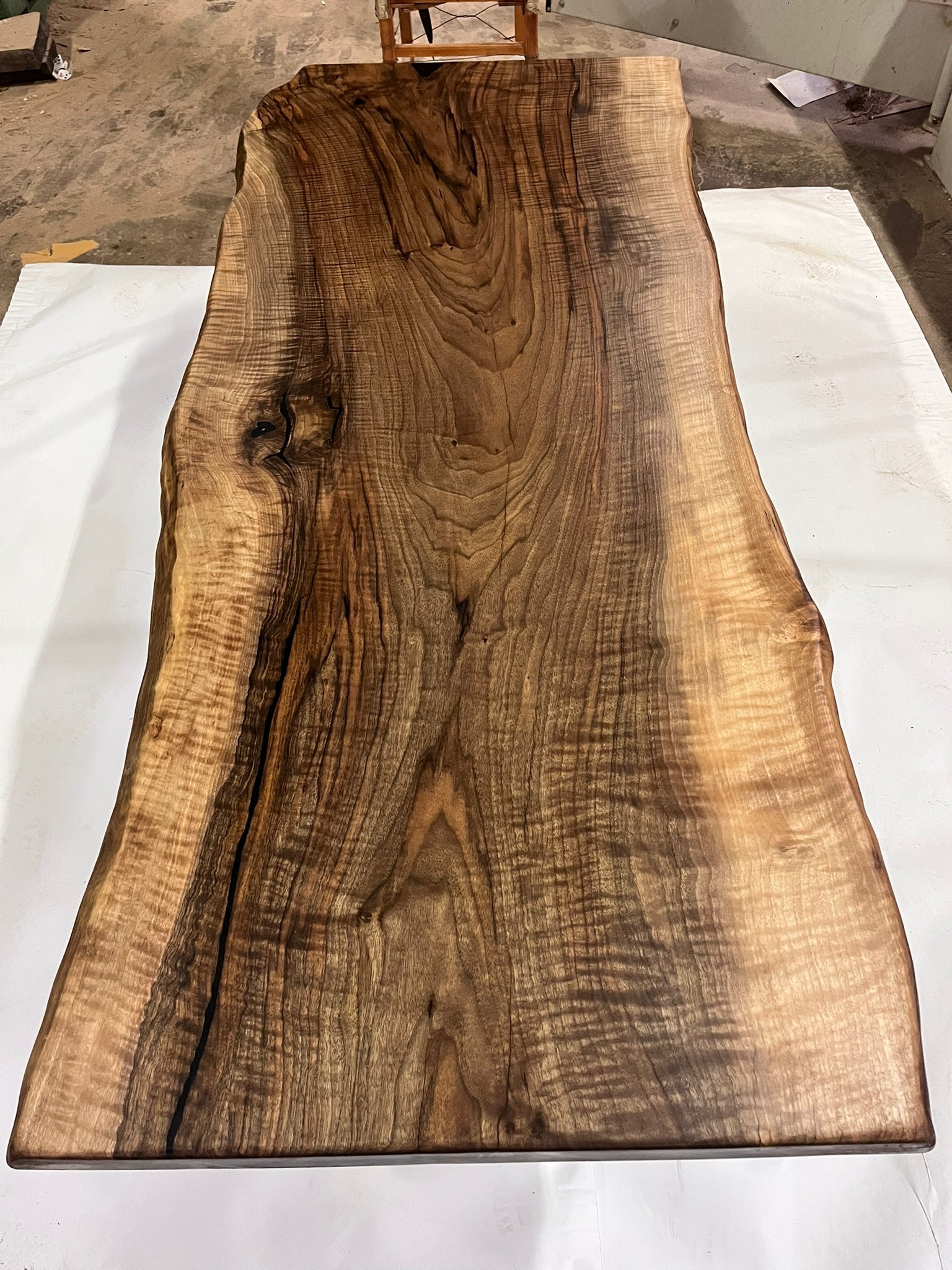 Prairie Walnut Live Edge Dining Table