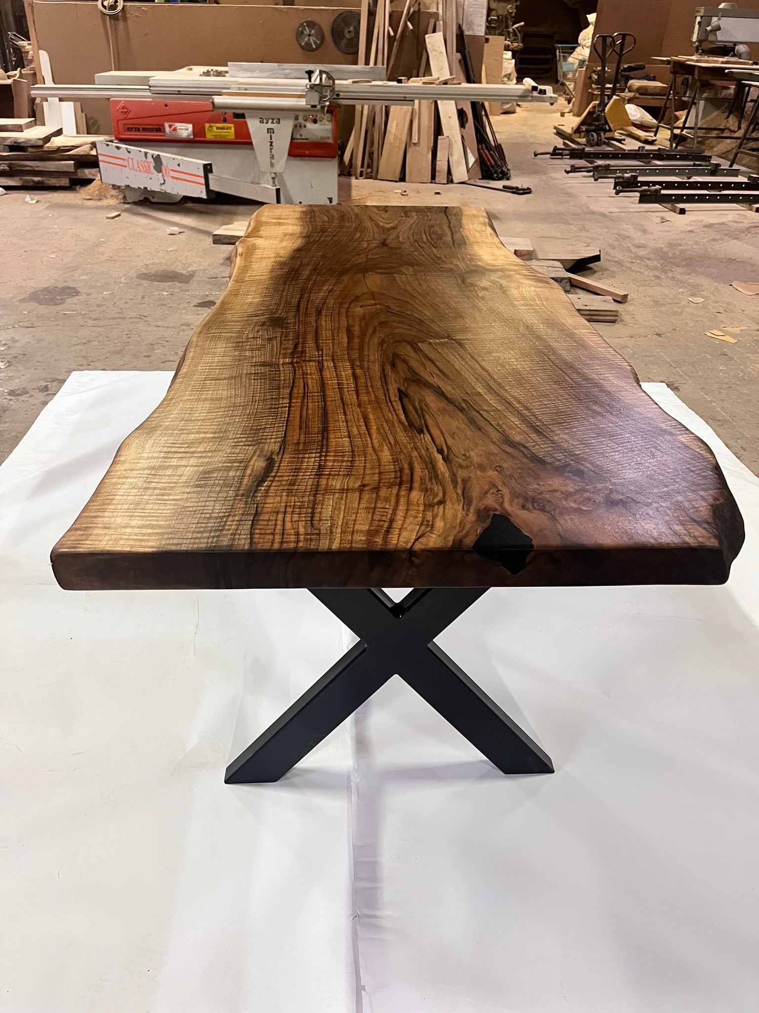 Prairie Walnut Live Edge Dining Table