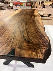 Prairie Walnut Live Edge Dining Table