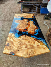 Oceanic Epoxy River Table & Resin Dining Table