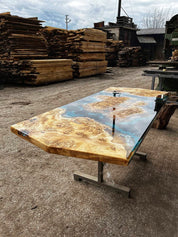 Oceanic Epoxy River Table & Resin Dining Table