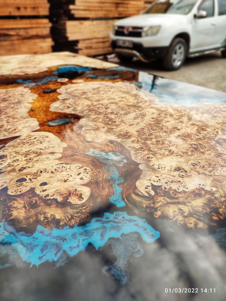 Oceanic Epoxy River Table & Resin Dining Table