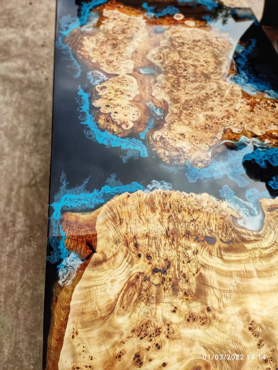 Oceanic Epoxy River Table & Resin Dining Table