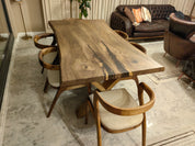 Tundra Walnut Live Edge Dining Table