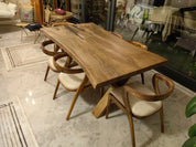 Tundra Walnut Live Edge Dining Table