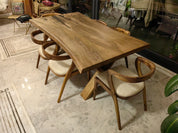 Tundra Walnut Live Edge Dining Table